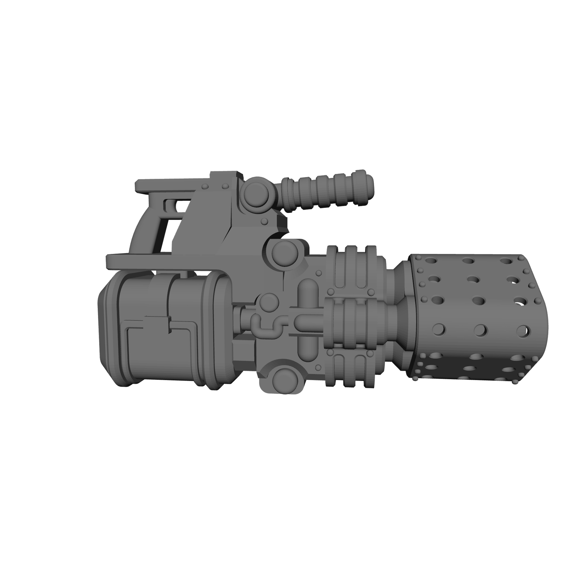 Veteran Warrior Heavy Flamer Type 30 compatible with JoyToy 1:18 scale armored action figures custom resin weapon