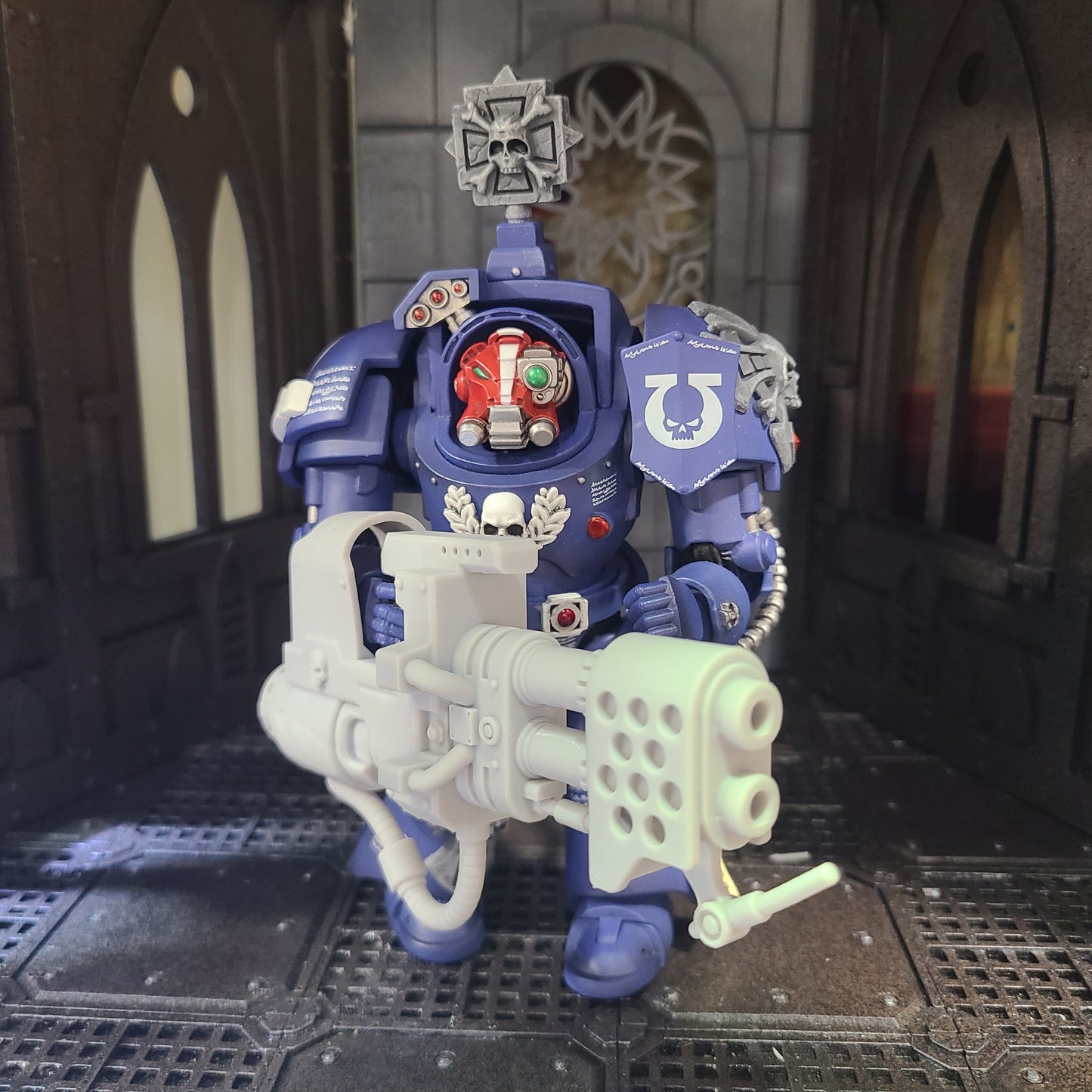 Veteran Warrior Heavy Flamer V2 compatible with JoyToy 1:18 scale armored action figures custom resin weapon
