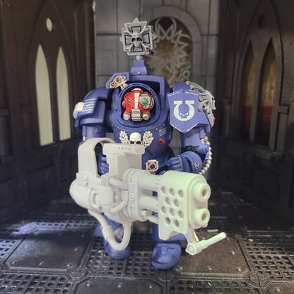 Veteran Warrior Heavy Flamer V2 compatible with JoyToy 1:18 scale armored action figures custom resin weapon