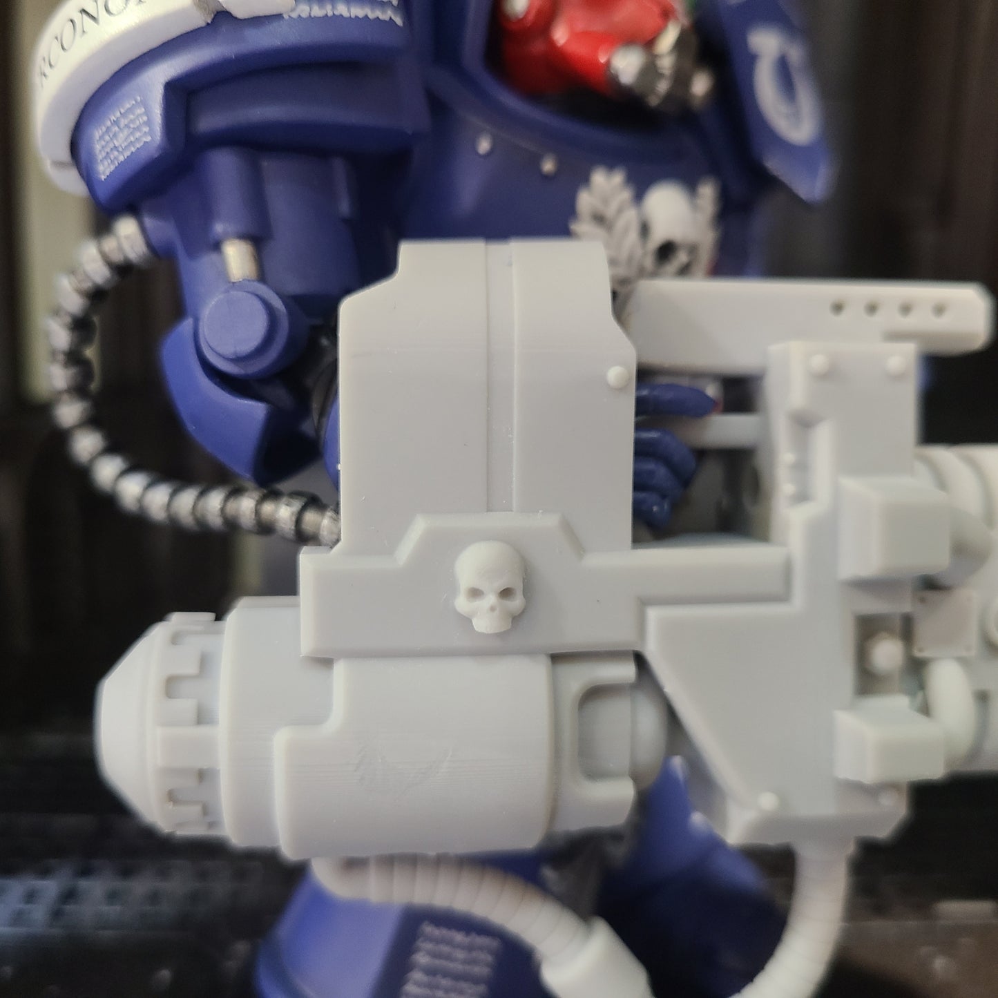 Veteran Warrior Heavy Flamer V2 compatible with JoyToy 1:18 scale armored action figures custom resin weapon