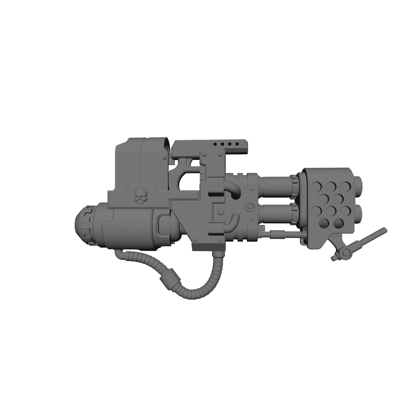 Veteran Warrior Heavy Flamer V2 compatible with JoyToy 1:18 scale armored action figures custom resin weapon