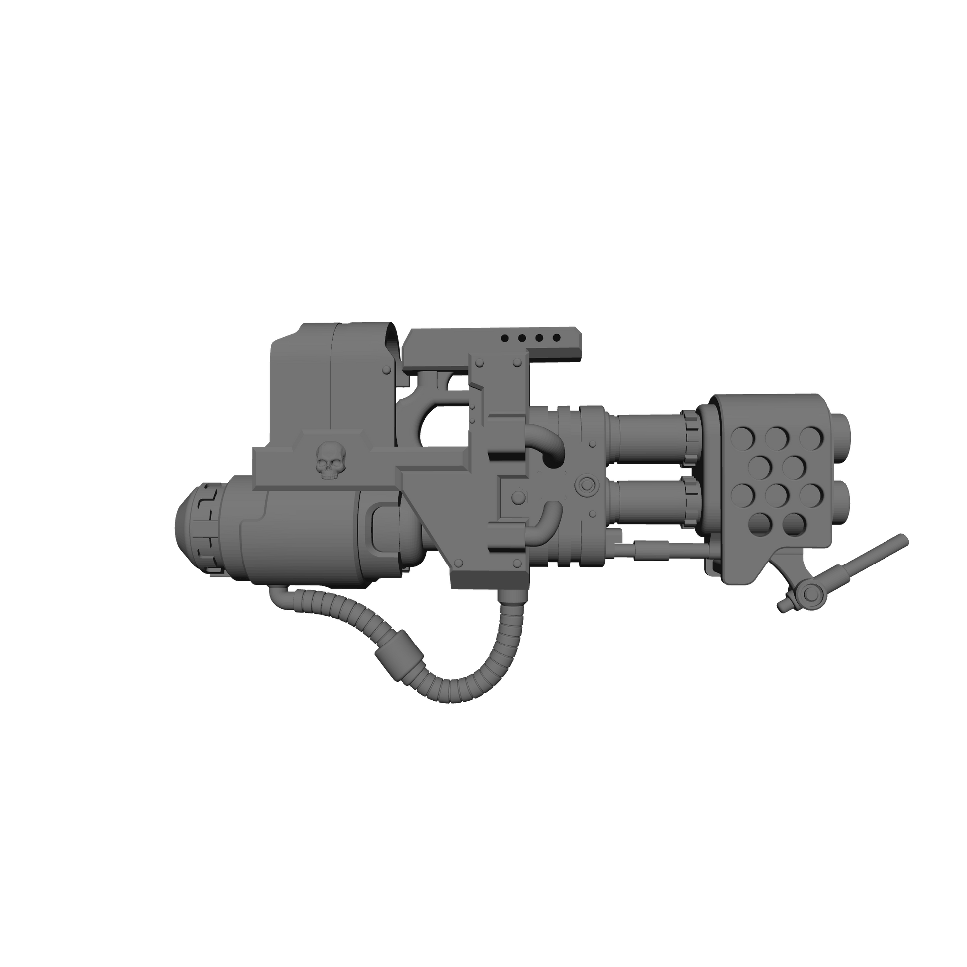 Veteran Warrior Heavy Flamer V2 compatible with JoyToy 1:18 scale armored action figures custom resin weapon