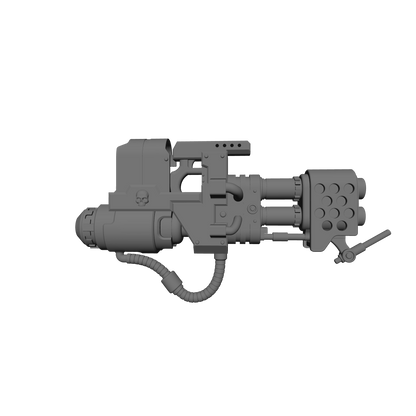 Veteran Warrior Heavy Flamer V2 compatible with JoyToy 1:18 scale armored action figures custom resin weapon