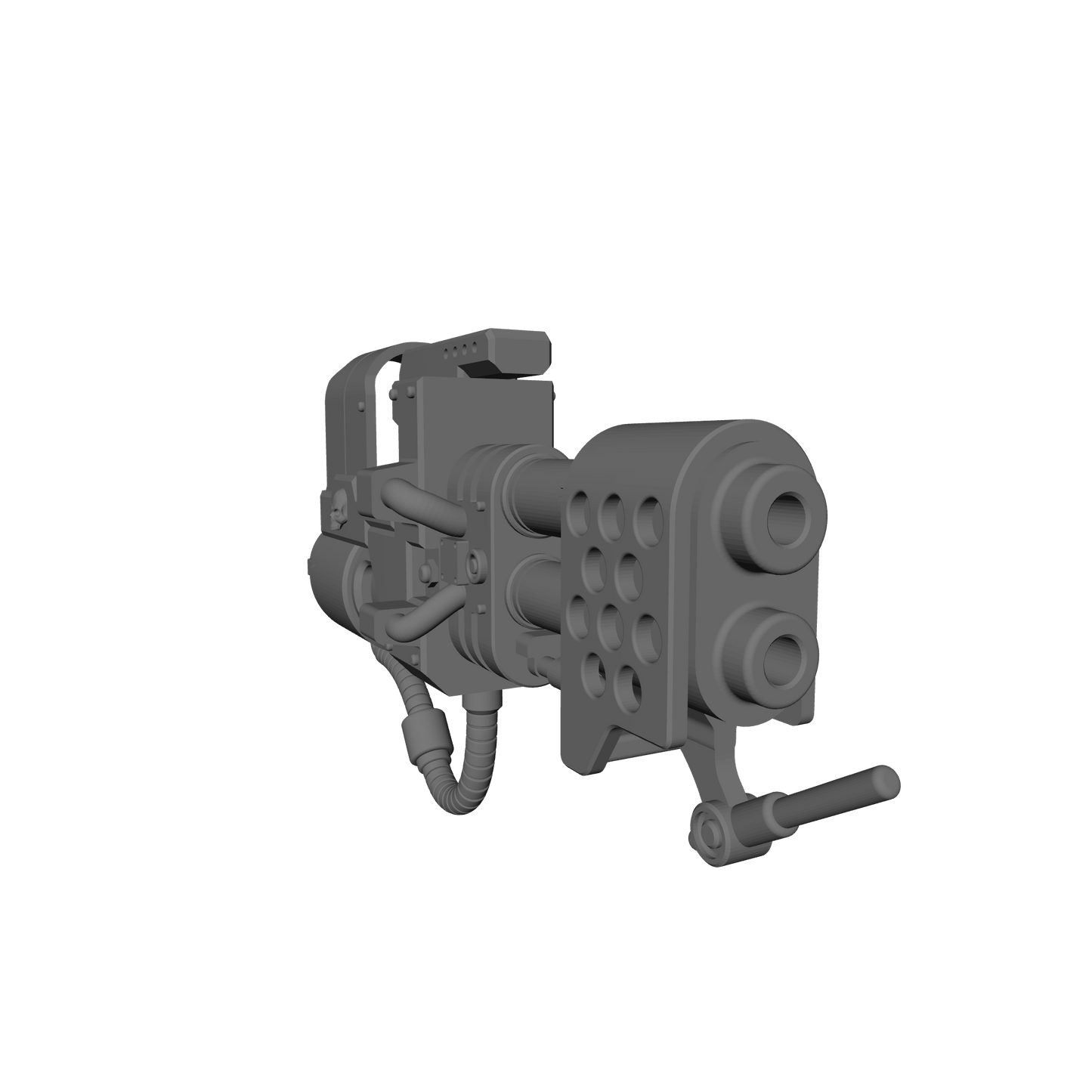 Veteran Warrior Heavy Flamer V2 compatible with JoyToy 1:18 scale armored action figures custom resin weapon