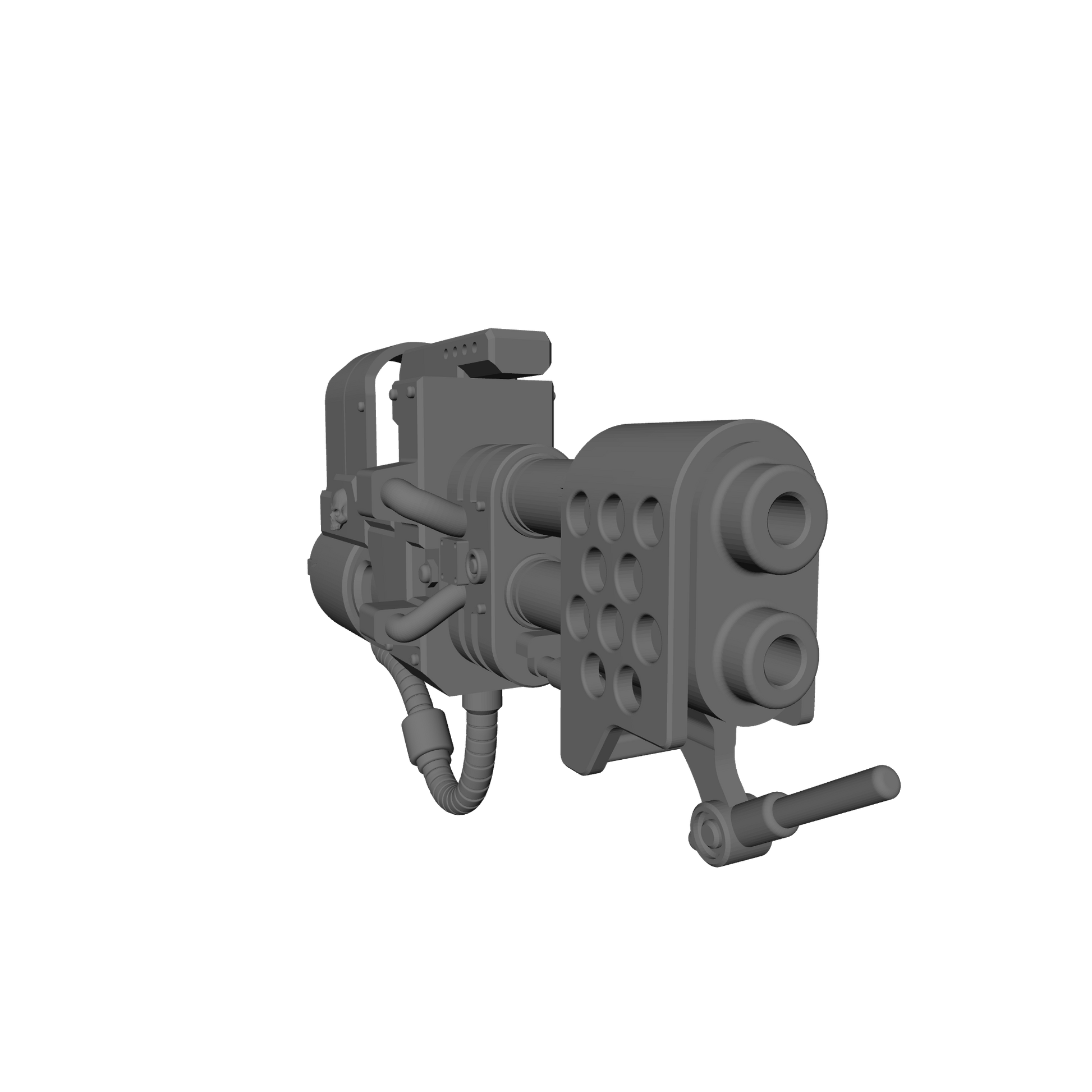 Veteran Warrior Heavy Flamer V2 compatible with JoyToy 1:18 scale armored action figures custom resin weapon