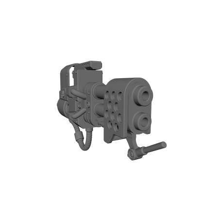 Veteran Warrior Heavy Flamer V2 compatible with JoyToy 1:18 scale armored action figures custom resin weapon