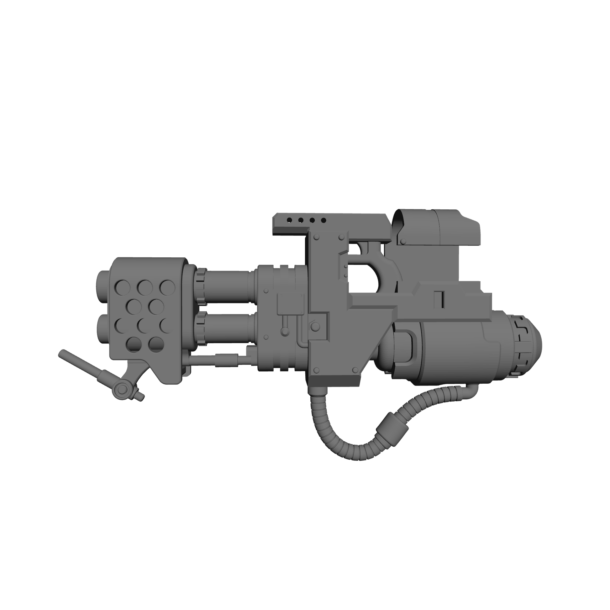 Veteran Warrior Heavy Flamer V2 compatible with JoyToy 1:18 scale armored action figures custom resin weapon