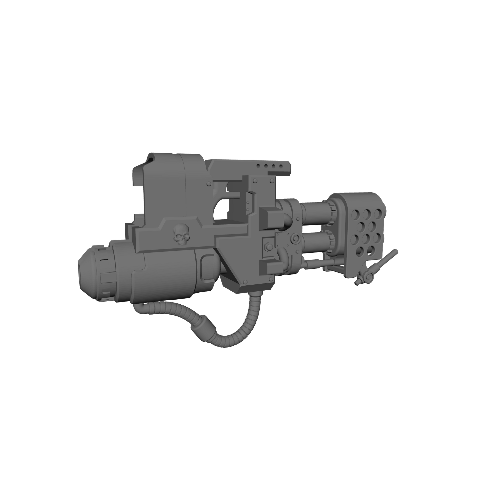 Veteran Warrior Heavy Flamer V2 compatible with JoyToy 1:18 scale armored action figures custom resin weapon