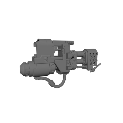Veteran Warrior Heavy Flamer V2 compatible with JoyToy 1:18 scale armored action figures custom resin weapon