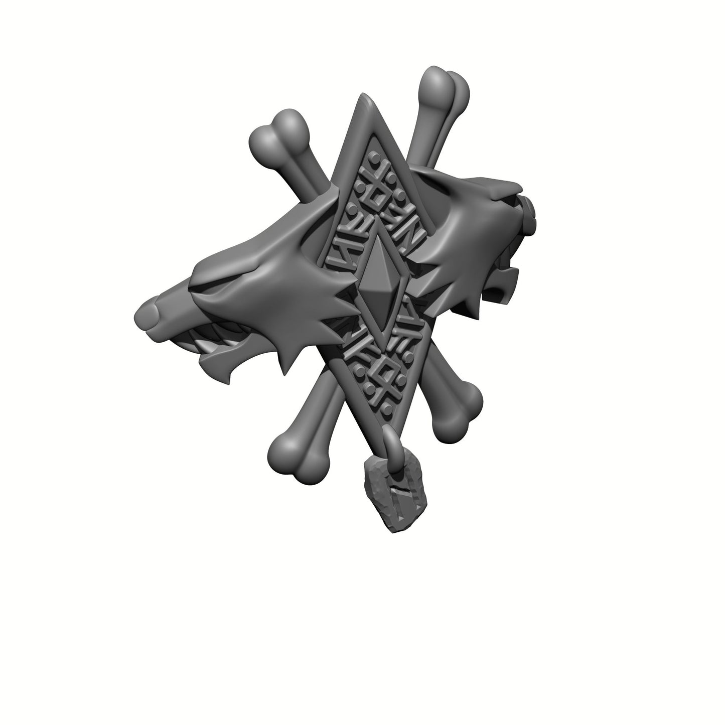 Wolf Warrior Order Two Wolves and Runes shin armor decal compatible with JoyToy 1:18 scale armored action figures