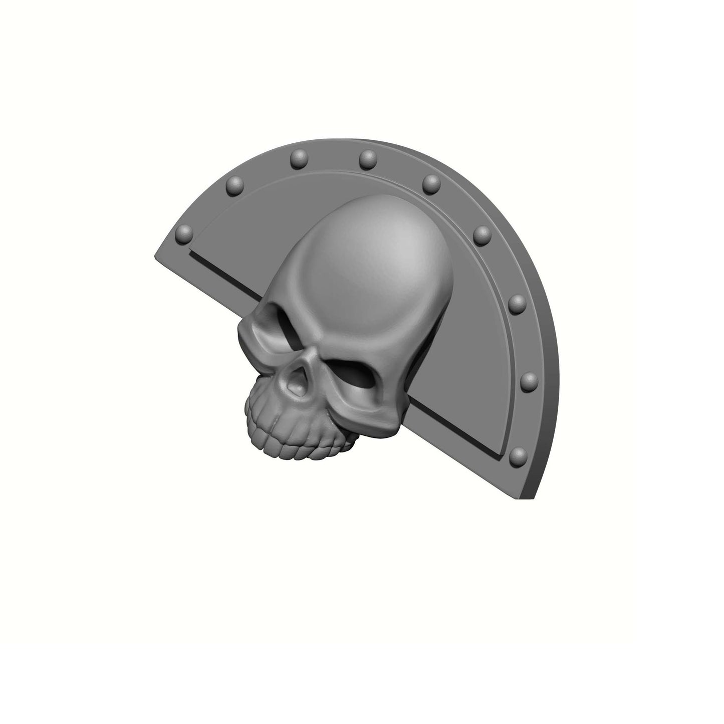 Xenos Hunter Warrior Order elbow fan plate with skull compatible with JoyToy 1:18 scale armored action figures custom resin armor