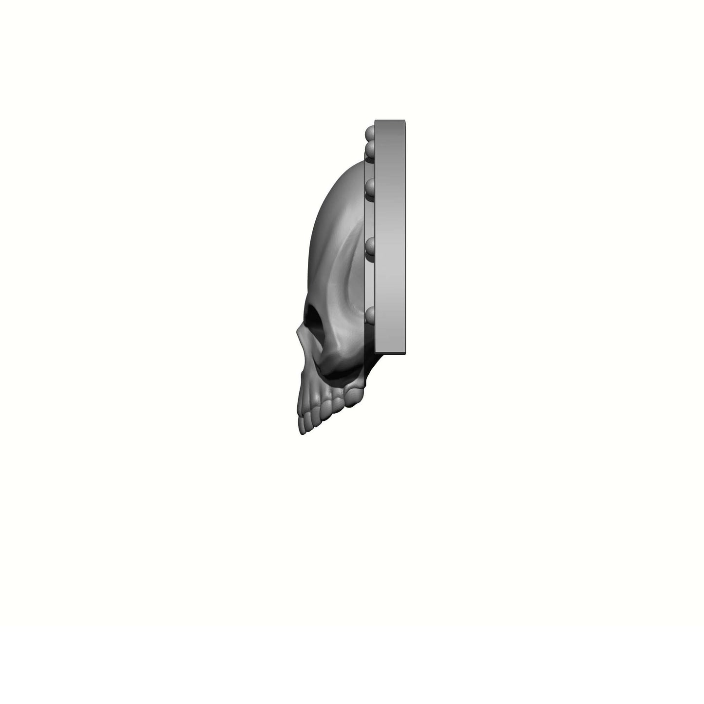 Xenos Hunter Warrior Order elbow fan plate with skull compatible with JoyToy 1:18 scale armored action figures custom resin armor