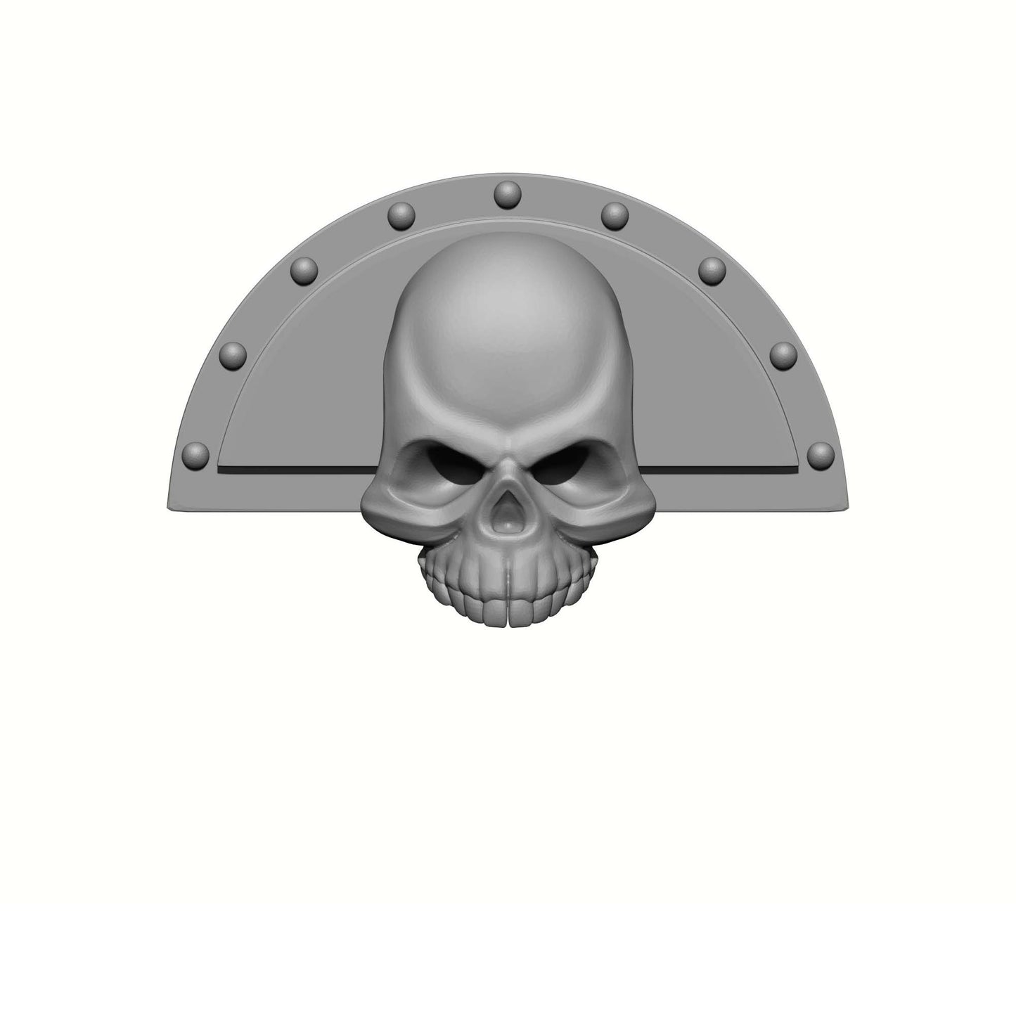 Xenos Hunter Warrior Order elbow fan plate with skull compatible with JoyToy 1:18 scale armored action figures custom resin armor