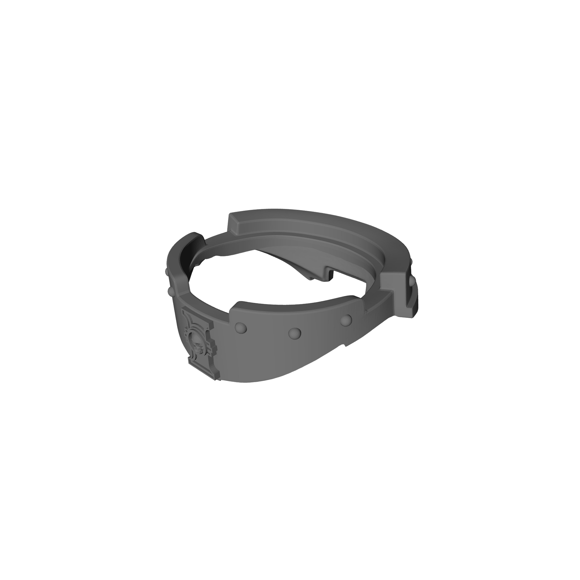 Xenos Hunter Warrior Order gorget with Judicators symbol compatible with JoyToy 1:18 scale armored action figures custom resin neck armor